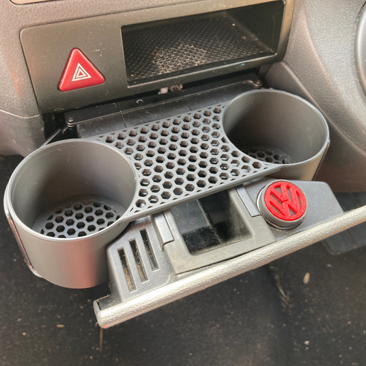 Volkswagen T5 Cup holder Insert installed in van